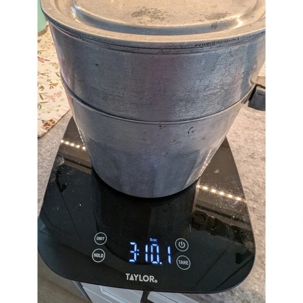 Vintage‎ Aluminum Double Boiler, 3 Piece, Household Institute